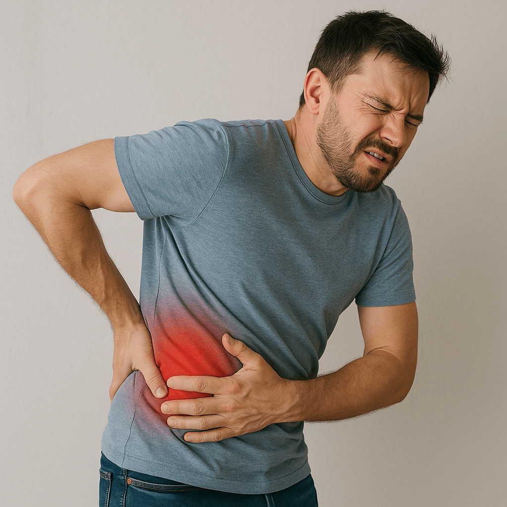Hombre con dolor