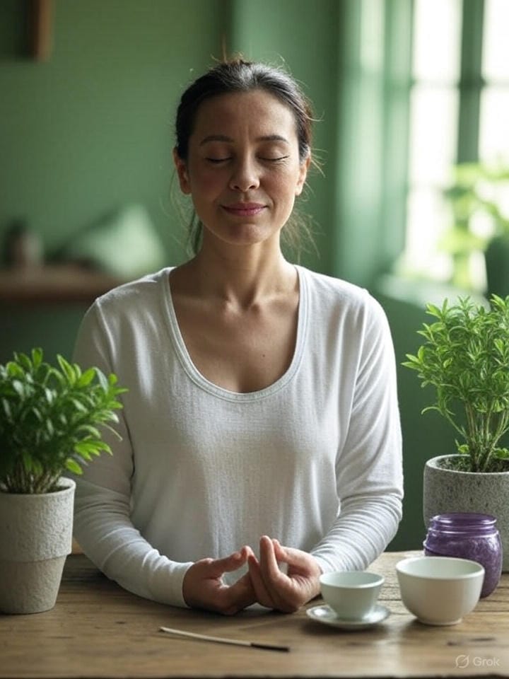 Mujer Meditando